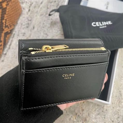 celine folded compact wallet|Celine detachable wallet.